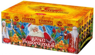Фейерверк салют «Вкус Нового года» 88 залпов, 1" калибр Фейерверк салют «Вкус Нового года» 88 залпов, 1" калибр