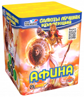 Фейерверк салют «Афина» 25 залпов, 0.8" калибр Фейерверк салют «Афина» 25 залпов, 0.8" калибр