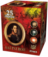Фейерверк салют «Багратион» 25 залпов, 1.25" калибр Фейерверк салют «Багратион» 25 залпов, 1.25" калибр