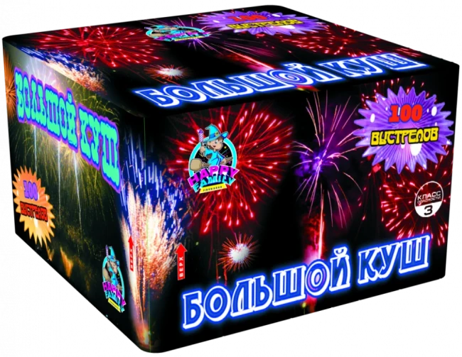Фейерверк салют «Большой куш» 100 залпов, 1.25" калибр