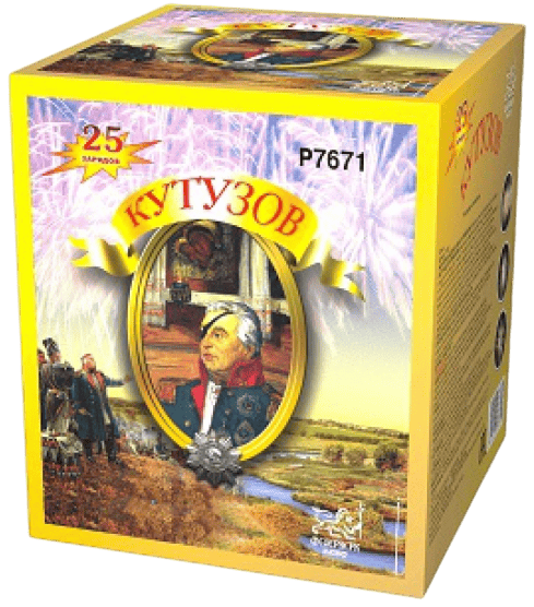 Фейерверк салют «Кутузов» 25 залпов, 1.25" калибр