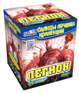 Фейерверк салют «Легион» 25 залпов, 0.8" калибр Фейерверк салют «Легион» 25 залпов, 0.8" калибр