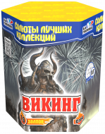 Фейерверк салют «Викинг» 19 залпов, 0.8" калибр Фейерверк салют «Викинг» 19 залпов, 0.8" калибр
