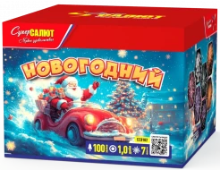 Фейерверк салют «Новогодний» 100 залпов, 1" калибр