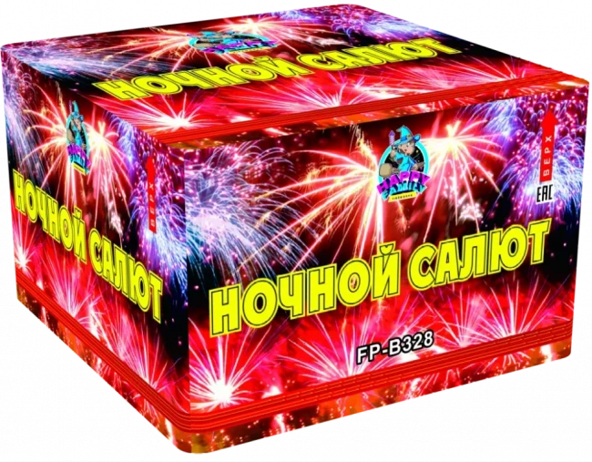 Фейерверк салют «Ночной Фейерверк салют» 100 залпов, 1.25" калибр