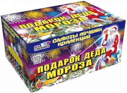 Фейерверк салют «Подарок деда мороза» 118 залпов, 1.2- 1.5" калибр