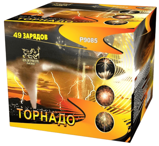 Фейерверк салют «Торнадо» 49 залпов, 1.25" калибр