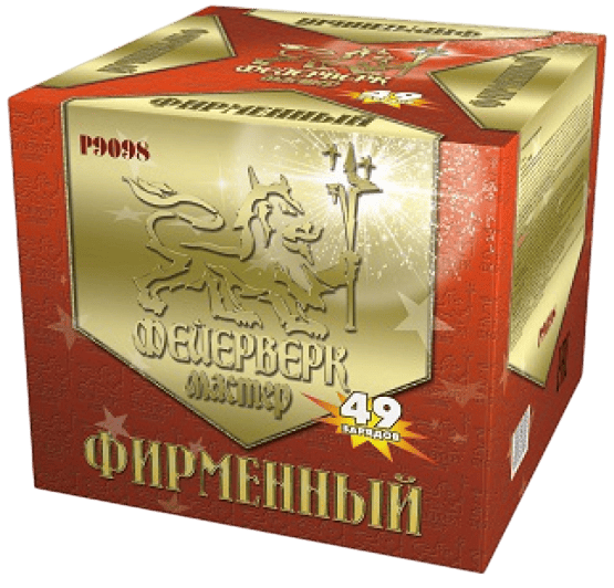 Фейерверк салют «Фирменный» 49 залпов, 1.25" калибр Фейерверк салют «Фирменный» 49 залпов, 1.25" калибр