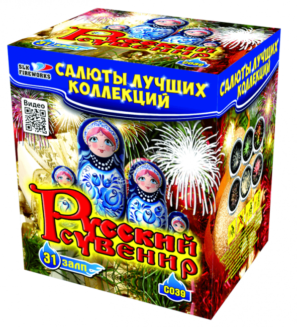 Салют Русский сувенир на 31 31 залпов, 1- 1.5" калибр Салют Русский сувенир на 31 31 залпов, 1- 1.5" калибр