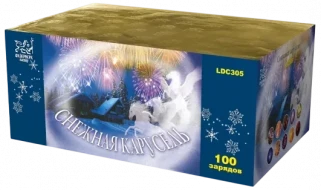 Фейерверк салют «Снежная карусель» 100 залпов, 1.1" калибр