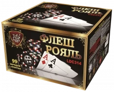 Фейерверк салют «Флеш-рояль» 100 залпов, 1.25" калибр