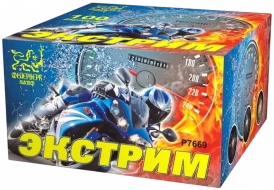 Фейерверк салют «Экстрим» 100 залпов, 0.8" калибр Фейерверк салют «Экстрим» 100 залпов, 0.8" калибр